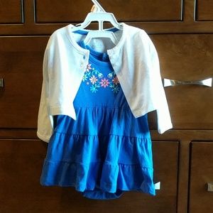 Tags on- Carters dress and cardigan -NEW